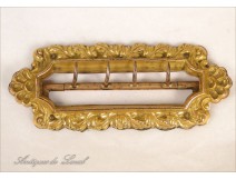 Golden Brass Buckle Flowers Art Nouveau 19th