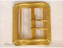 Buckle Brass Gold Art Nouveau 19th