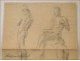 Female Portrait Drawings Study Men Nudes Colarossi 20th