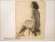 Study Sketch Drawings Nude Woman 20th Colarossi