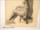 Study Sketch Drawings Nude Woman 20th Colarossi