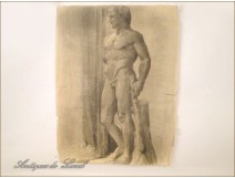 Study Sketch Drawings Nude Woman 20th Colarossi