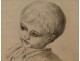 Charcoal Portrait Drawings 19th Young Boy Child