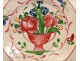 St. Clement Faience plate Flowers nineteenth Cart