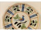 Earthenware plate Nevers 18th La Rochelle Bird