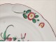 Faience plate Flowers Strasbourg 19th