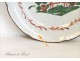 The Rooster earthenware plate Islettes 19th