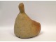 Virgin Child Sculpture Design Vintage Stoneware Pottery Lodereau 20th