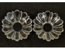 Candle sconces pair Baccarat Crystal Candlesticks 19th NAPIII