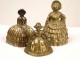 Table 3 Bells Bells Golden Bronze Women Elegant 20th