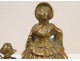 Table 3 Bells Bells Golden Bronze Women Elegant 20th