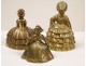 Table 3 Bells Bells Golden Bronze Women Elegant 20th