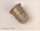 Thimble Silver Metal Silver English 19th