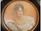Painted Miniature Portrait 19th Baron Juliette Recamier Management