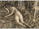 Burning Eve in the Garden of Eden by Albert Decaris twentieth