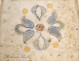 Earthenware tile Flower Deco Architecture 19th