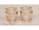 Pair of Paris Porcelain Vases Flower Gilding NAPIII 19th