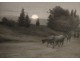 HSP &quot;Herd of cows in the moonlight&quot; by Ernest Victor Hareux nineteenth