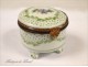 Pill box Porcelain Flowers 20th