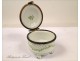 Pill box Porcelain Flowers 20th