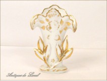 Porcelain Vase of Flowers Gilding NAPIII Paris 19th