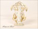 Porcelain Vase of Flowers Gilding NAPIII Paris 19th