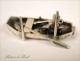 Character Fisherman Boat Silver Metal Silver 19th