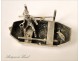 Character Fisherman Boat Silver Metal Silver 19th
