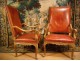 Pair of Armchairs Regency carved gilded eighteenth