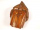 Snuffbox Corozo carved a grotesque character, nineteenth