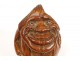 Snuffbox Corozo carved a grotesque character, nineteenth