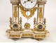 endule gantry white marble and gilded bronze, decorated with flowers and medallions, Louis XVI, XVIII
