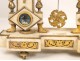 endule gantry white marble and gilded bronze, decorated with flowers and medallions, Louis XVI, XVIII