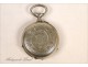 Watch Fob Sterling Silver Flower NAPIII 19th