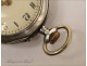 Watch Fob Sterling Silver Art Nouveau 19th Email