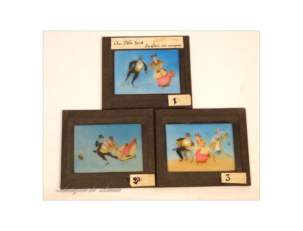 Coffret 12 plaques de verre.. | Kunst & Antiquitäten günstig