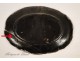 Earthenware dish Ass Black Forges-Les-Eaux Rouen 18th Flower