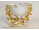 Porcelain Vase Flowers Gilding NAPIII Paris 19th