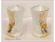 Porcelain Vase Flowers Gilding NAPIII Paris 19th