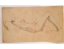 Naked Woman Drawings Study Model Laigneau Villeneuve Paul Dumas