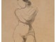 Naked Woman Drawings Study Model Laigneau Villeneuve Paul Dumas