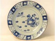 Porcelain dish Compagnie des Indes Blue Kangxi 18th