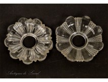 Candle sconces pair Cristal Baccarat NAPIII 19th