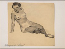Female Nude Drawings Sketches Studies Colarossi 20th