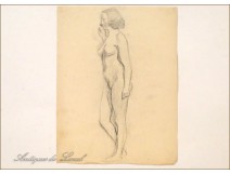 Naked Women Studies Sketchings Colarossi 20th