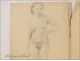 Sketch Study Drawing Nude Woman 20th Colarossi