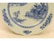 Porcelain dish Compagnie des Indes Blue Pagoda Landscape Kangxi 18th
