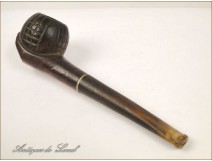 Hand Carved Pipe Bruyere Ballon 20th