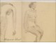 Naked Women Studies Sketchings Colarossi 20th