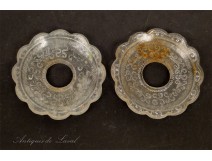Candle sconces pair Cristal Baccarat NAPIII 19th